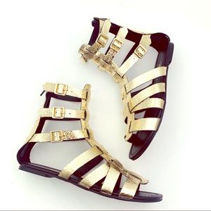 Rock & Republic Lunar Gold Gladiator Sandals